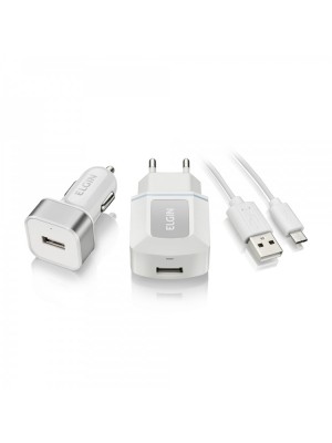 KIT USB T+USB VEICULAR+CABO MICRO USB 1M - ELGIN